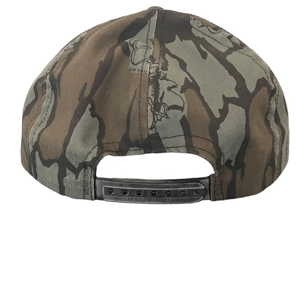 Vintage 1989 Camel Cigarettes REBARK Camo Snapback Hat Made In USA Joe Camel - Picture 5 of 9